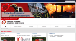 Desktop Screenshot of feuerwehr-beckingen.org